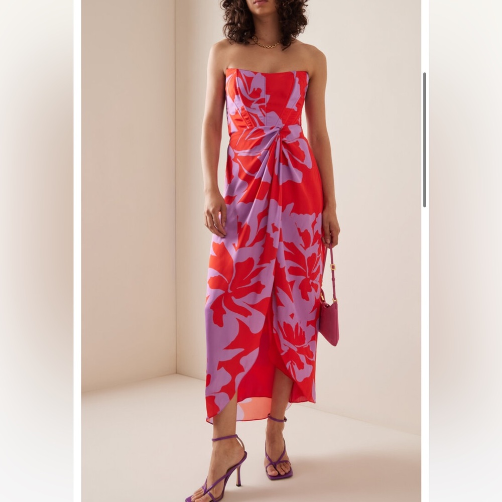 Moda Operandi / Andres Otalora Ospina Satin Midi Dress